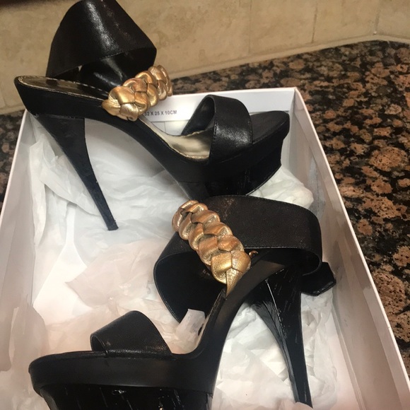 Bebe gold rope heels - Picture 2 of 3